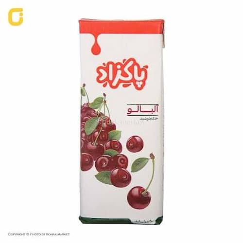 فروش انواع آبمیوه پاکتی آلبالو